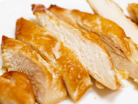 鶏胸肉 de オーブンにおまかせ鶏の照り焼き